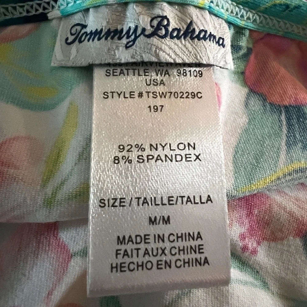 NWOT TOMMY BAHAMA Tropi Calling Off the Shoulder White Cover-up Dress Size M